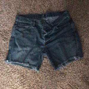 7 For All Man Kind Cut Off Jean Shorts